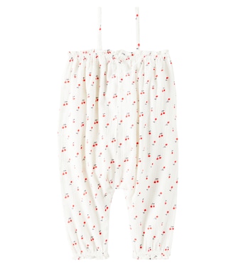 Jumpsuit corta Sorbet in cotone | Bonpoint