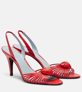 Royal 90 leather slingback sandals | Valentino Garavani