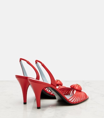 Royal 90 leather slingback sandals | Valentino Garavani