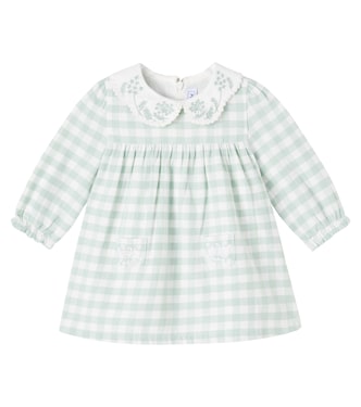 Baby embroidered gingham cotton dress | Tartine et Chocolat