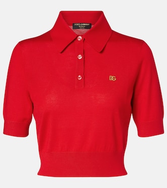 Polohemd aus Kaschmir und Seide | Dolce&Gabbana