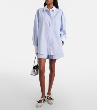 Striped cotton shorts | The Attico