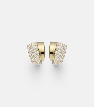 Ohrringe Divino aus 18kt Gelbgold (750/1000) mit Diamanaten | Engelbert