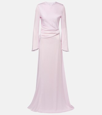 Draped satin gown | McQueen
