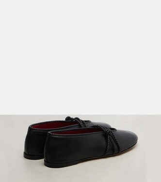 Rosa Knot leather ballet flats | Bottega Veneta