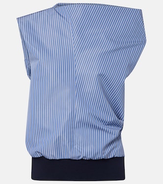 Top in misto cotone a righe | Sacai
