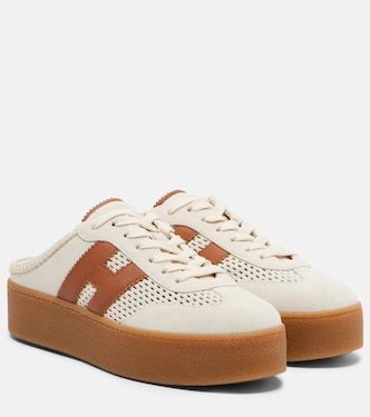 H698 suede platform mules | Hogan