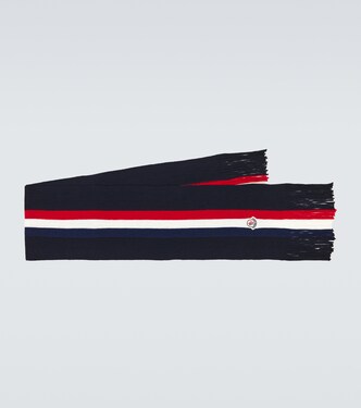 Wool ribbed scarf | Moncler