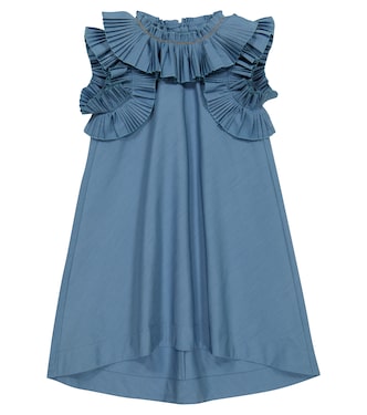 Kleid aus einem Baumwollgemisch | Brunello Cucinelli Kids