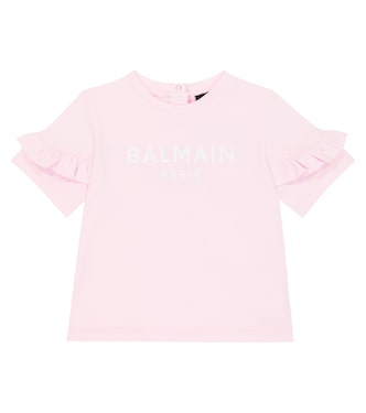 Baby logo cotton T-shirt | Balmain Kids