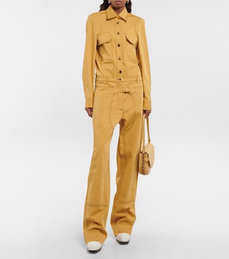 Pantalon droit à taille haute en coton | Stella McCartney