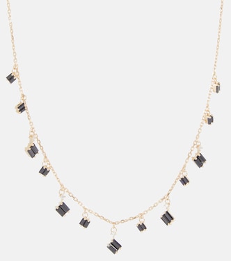 Halskette Cascade aus 18kt Gelbgold mit Diamanten und Saphiren | Suzanne Kalan