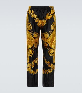 Pantaloni pigiama Barocco in twill | Versace