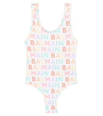 Maillot de bain imprimé à logo | Balmain Kids