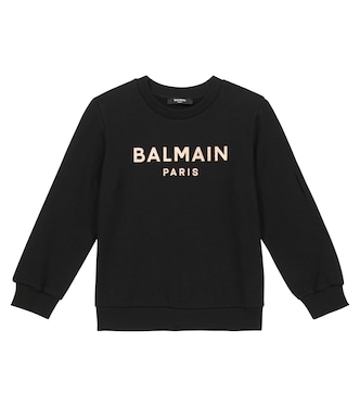 Sudadera en jersey de algodón con logo | Balmain Kids