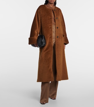 Abrigo oversized Hudson de alpaca y lana | Max Mara