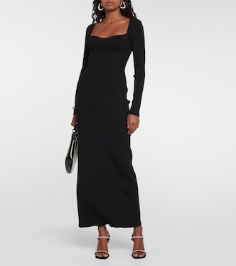 Silhouette ribbed-knit maxi dress | Staud
