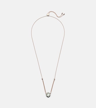 Collier en or rose 18 ct, quartz prase et diamants | Bucherer Fine Jewellery