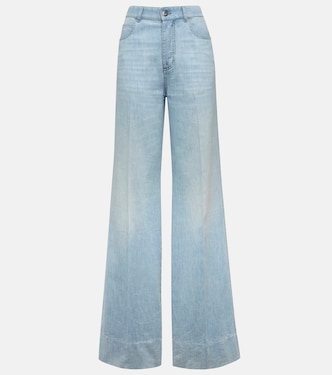 Jeans anchos de tiro alto | Bottega Veneta