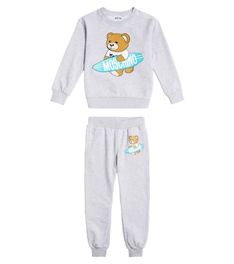 Felpa e pantaloni sportivi in misto cotone | Moschino Kids