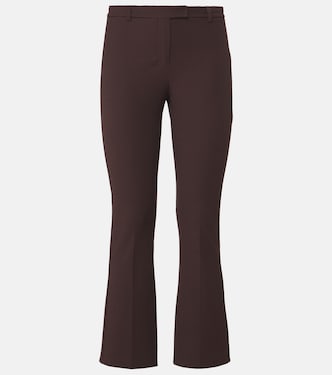 Cotton-blend cropped slim pants | 'S Max Mara