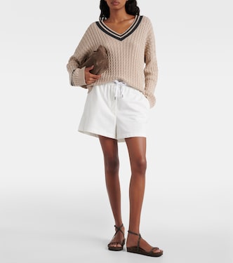 Shorts in jersey di cotone | Brunello Cucinelli