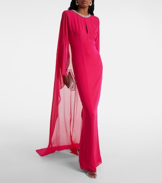 Verzierte Robe aus Seiden-Chiffon | Roland Mouret