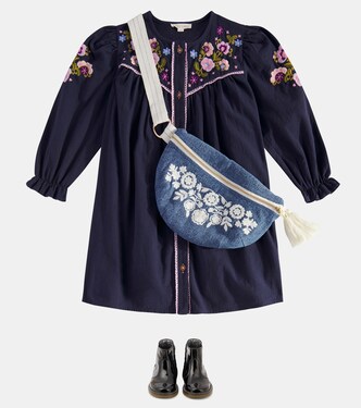 Besticktes Kleid Floriane aus Baumwolle | Louise Misha