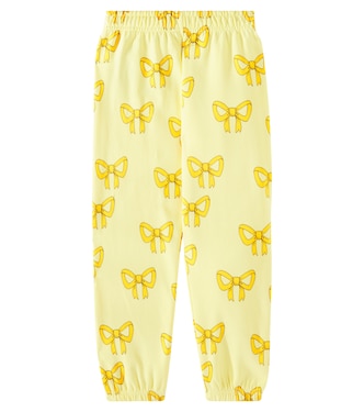 Pantalones deportivos Bow de algodón | Mini Rodini