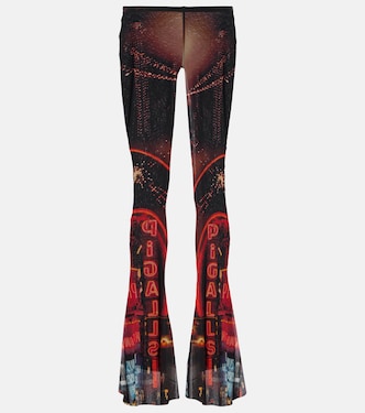 Pigalle printed mesh flared pants | Jean Paul Gaultier