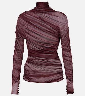 Top in jersey con ruches | Saint Laurent