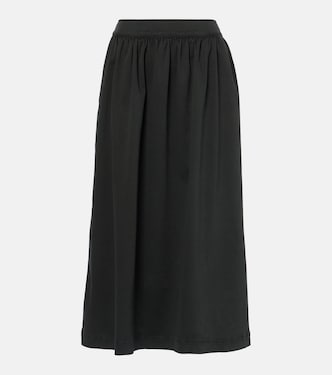 Falda midi Sophia de sarga | Velvet
