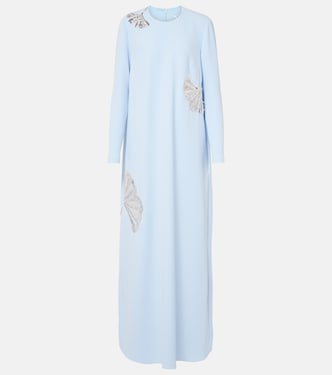 Verzierte Robe Naima aus Crêpe | Safiyaa