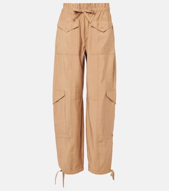 High-rise wide-leg pants | Ganni