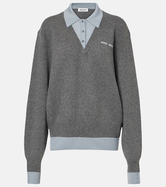 Polopullover aus einem Kaschmirgemisch | Miu Miu