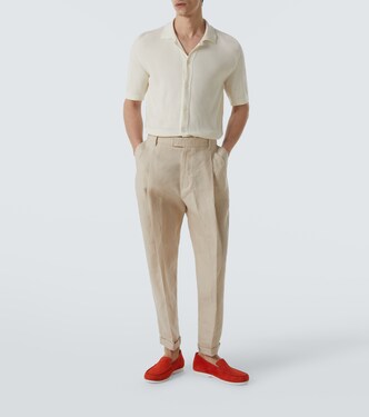Slip-Ons Monaco aus Veloursleder | Manolo Blahnik
