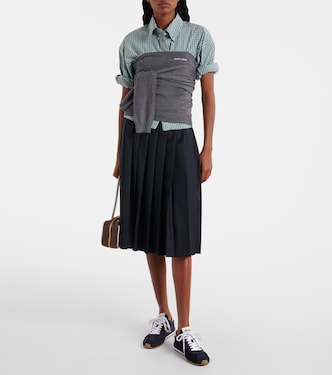 Cropped-Pullover aus Wolle | Miu Miu
