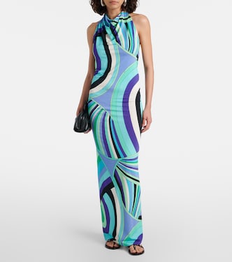 Vestido largo Iride con espalda abierta | Pucci