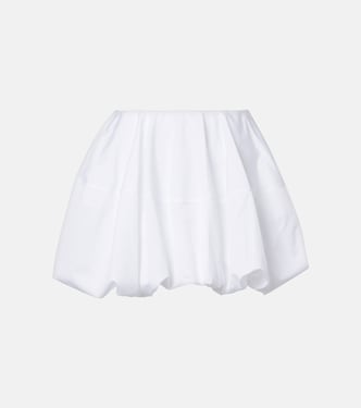 Low-rise cotton poplin miniskirt | Alaïa