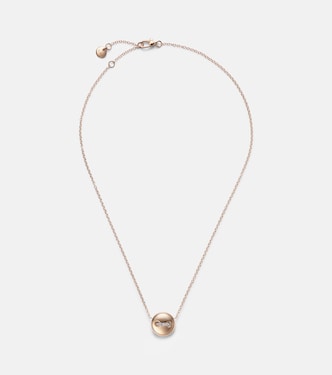 Pom Pom Dot 18kt rose gold pendant necklace with turquoise and diamonds | Pomellato