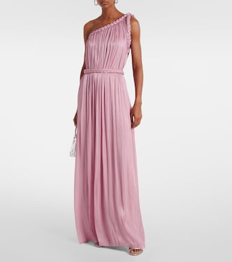 Isilda lamé georgette gown | Costarellos