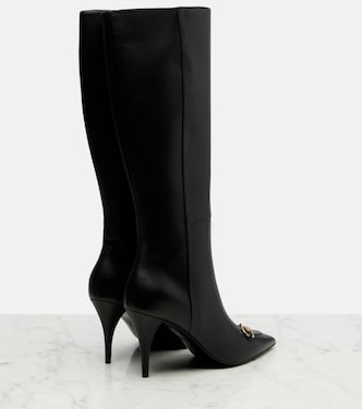 Botas altas Erin de piel | Gucci