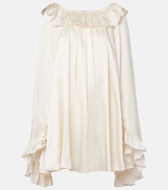 Ruffled silk minidress | Chloé