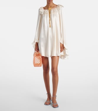 Ruffled silk minidress | Chloé