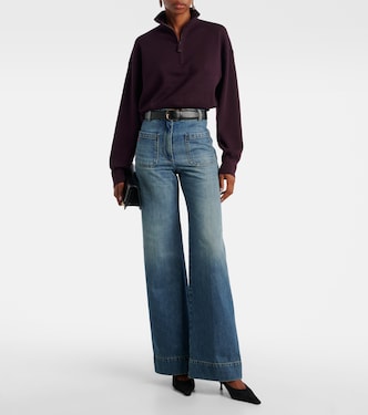 Wool-blend half-zip sweater | Victoria Beckham