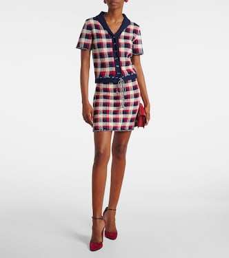 Checked cotton cardigan  | Valentino