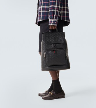 GG Medium leather backpack | Gucci