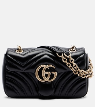 GG Marmont Small leather shoulder bag | Gucci