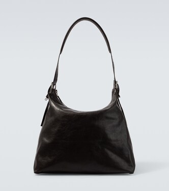 Belted leather shoulder bag | Lemaire