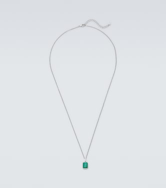 Collier en argent sterling et malachite | Mateo